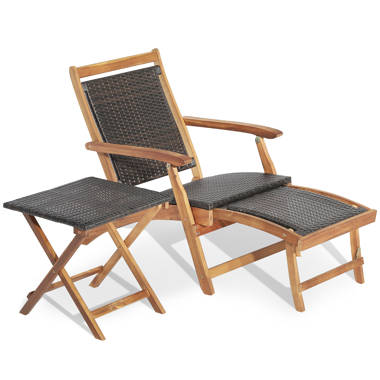 Bronsyn Classic Outdoor Solid Wood Folding Adirondack Chair