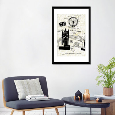 « london gold i », impression sur toile