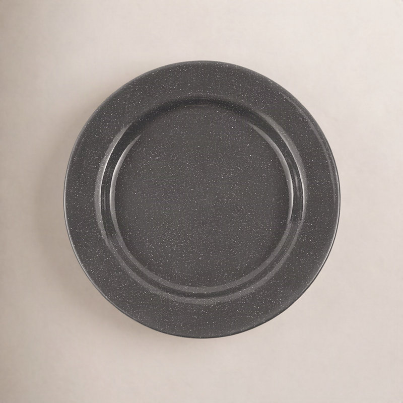 Stinson Enamelware Dinner Plate, Gray