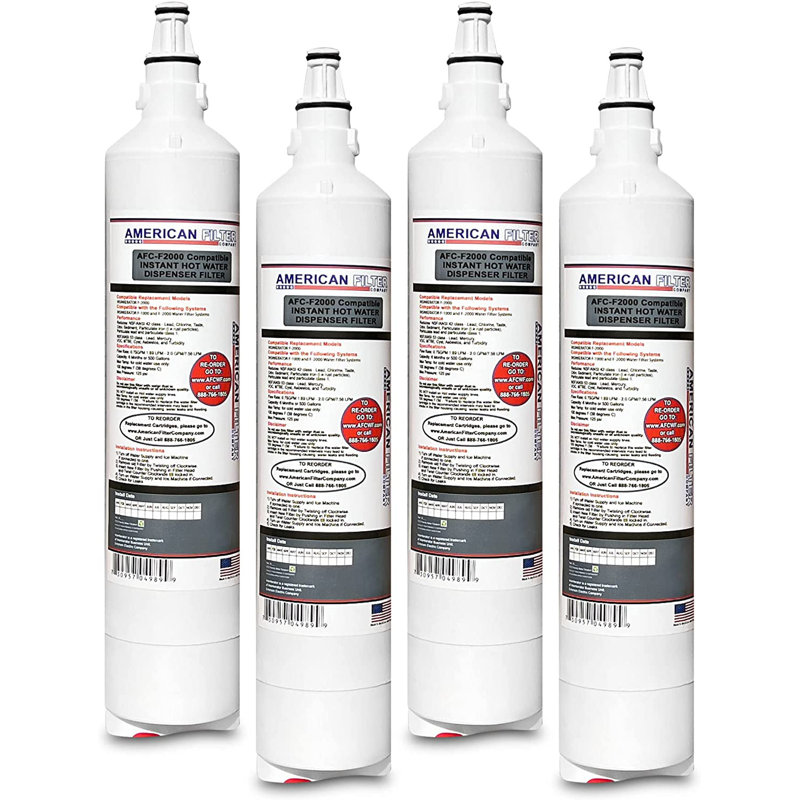 White Under Sink Replacement Water Filter Set