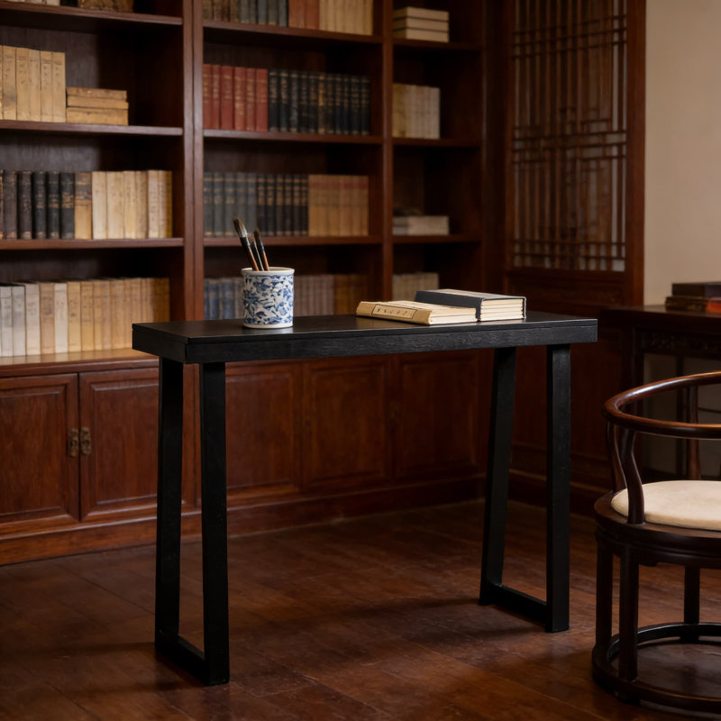 Console mince pour les espaces étroits, table de canapé d'entrée moderne en bois de pin robuste, couloir multifonctionnel et mobilier de salon