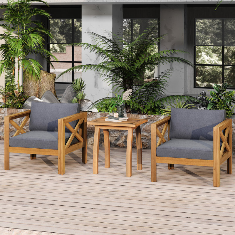 Fauteuil club en bois gris foncé foncé, Gris foncé