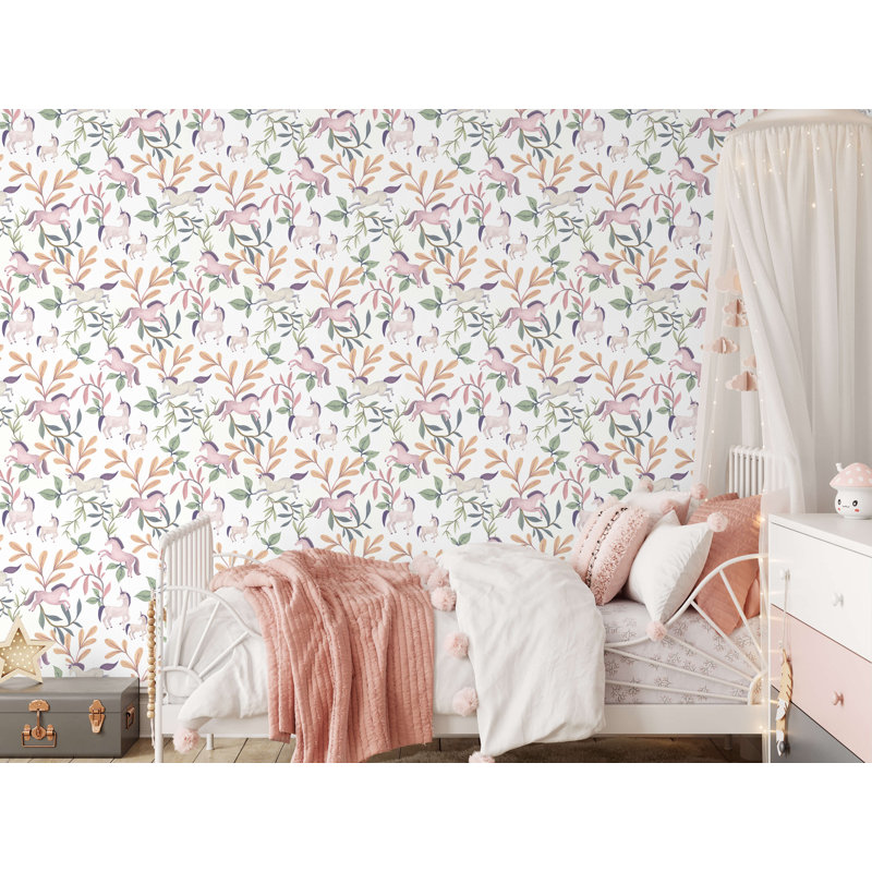 Papier peint Enchanted Unicorns, Multi-couleur