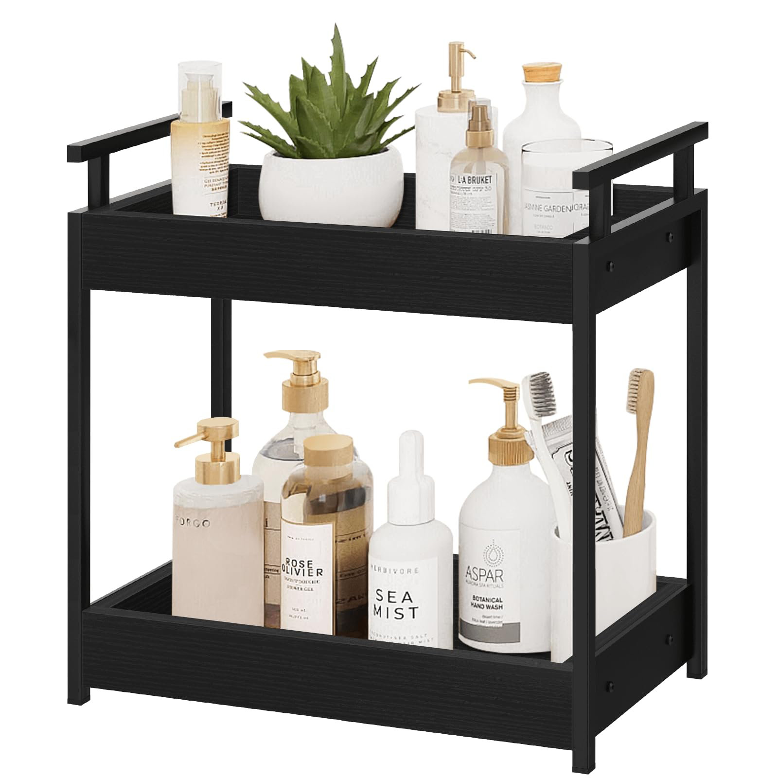 Everly Quinn Bathroom Counter Organizer, 2 Tier Bathroom Organizer ...