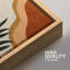 2 feuilles de palmier Mid-Century rétro, formes abstraites, art moderne, décoration murale bohème, 2 pièces-98109951-98109952