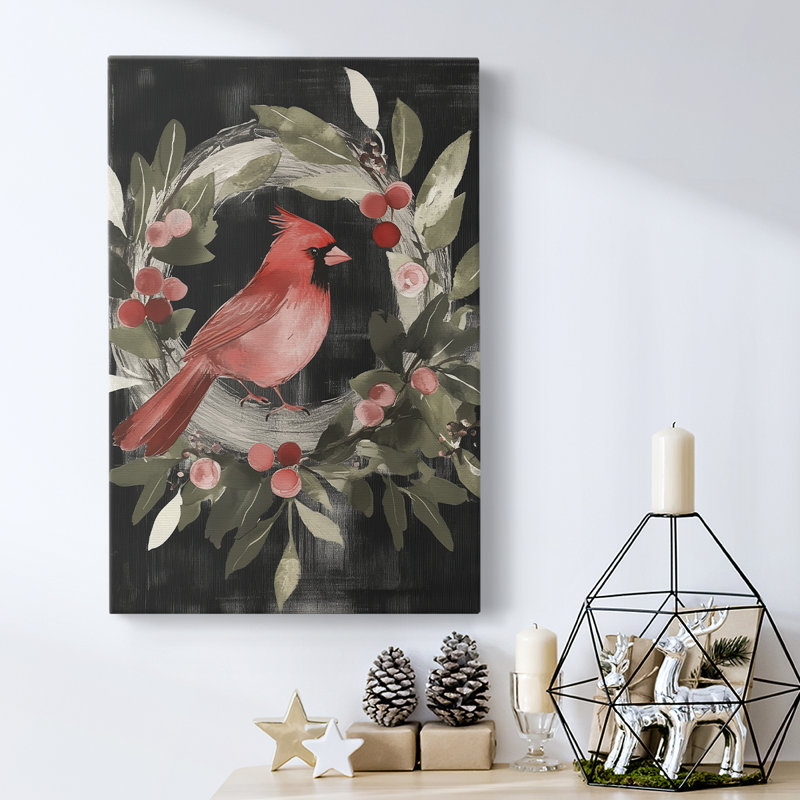 Art des Fêtes de Noël - Toile tendue avec châssis Cxxxiv, H 12 po x l 8 po
