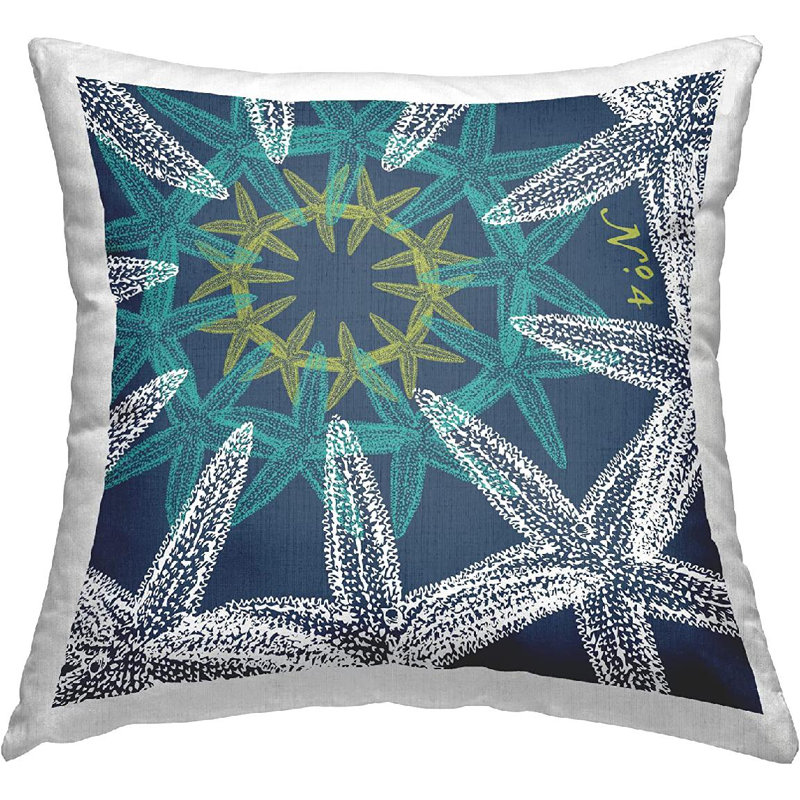 Housse et insert de coussin décoratif en polyester, Bleu