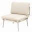 Portable Sectionals Chair, Steel Frame Modern Compact Patio Seating