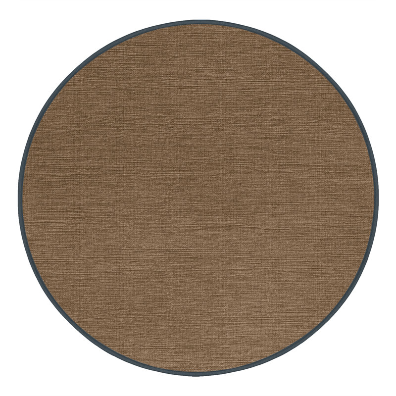 Machine Washable Solid Brown Area Rug