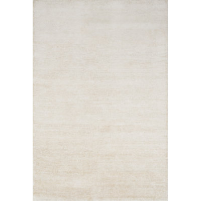 Tapis ivoire noué à la main Hactive