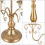 Décoration de table candélabre en fer 15,35 "avec cristaux-608483324
