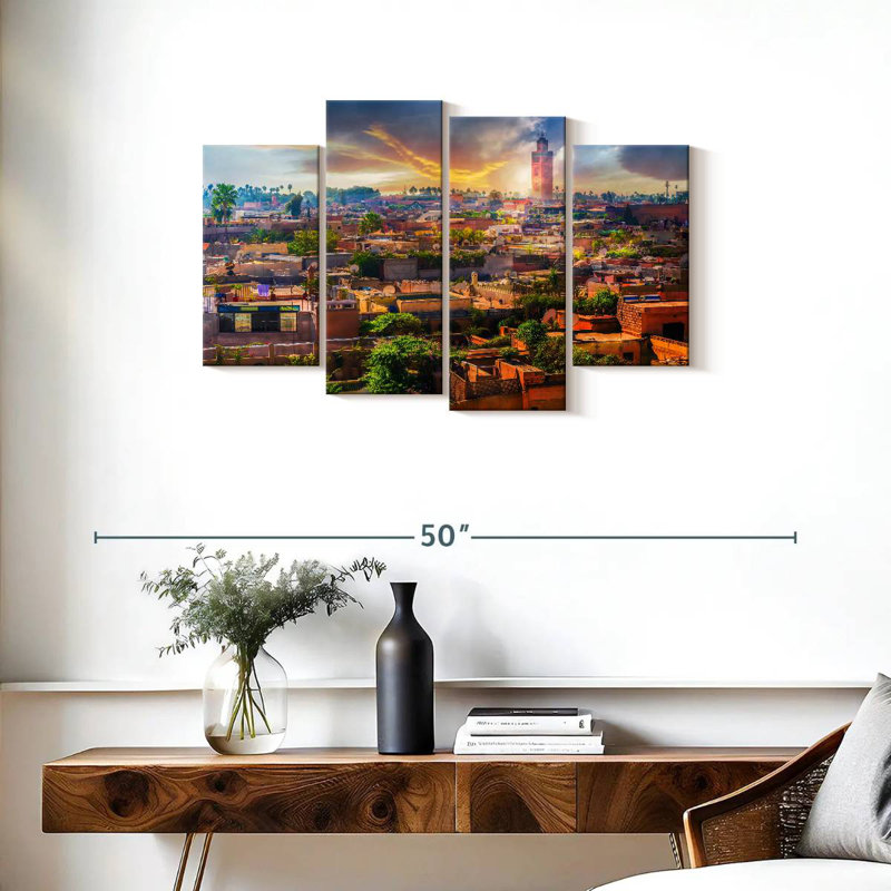 Moroccan Sunset, 22" H x 36" W