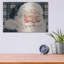  «Navy Plaid Santa» par Ashley Bradley, art mural en métal-1968664673