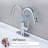 Single Handle High Arc Bathroom Sink Faucet with Pull Out Sprayer and Pop Up Drain-113246317