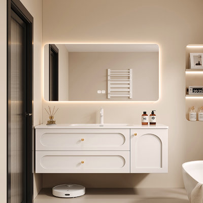 Simple stylish bathroom cabinet.