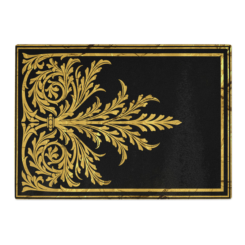 Golden Foil Relief Chopping Board, 0.4cm H x 20cm W x 28.5cm L