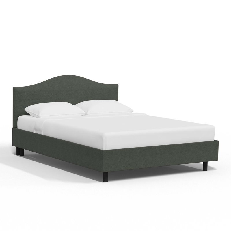 Eaucourt Upholstered Platform Bed, Classic Slate Linen, California King