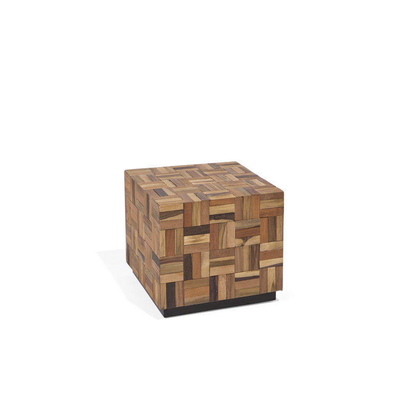 Digiovanni Solid Wood Block End Table