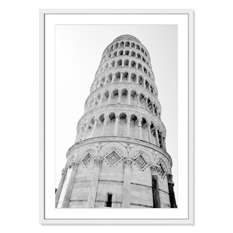 Iconic City Collection "Pisa" par Natalie Carpentieri, Cadre photo blanc, Oui, H 35,5 po x l 25,5 po x P 1,25 po