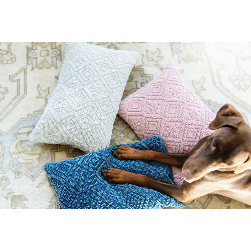Ines Stonedwashed Lumbar Pillow, Ink
