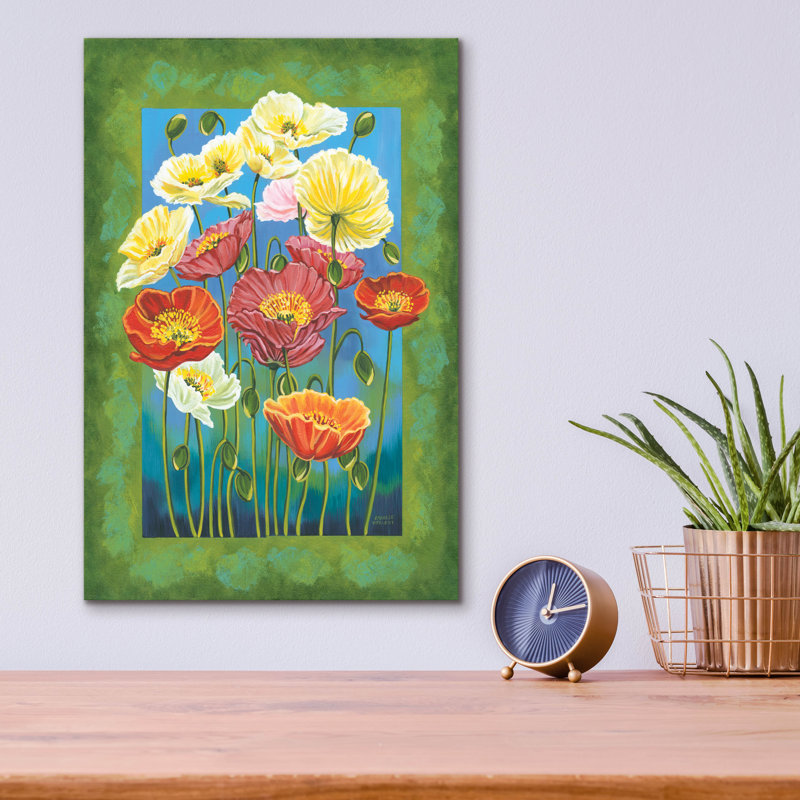 "Bouquetn Border 1" par Carolee Vitaletti, H 16 po x l 12 po x P 0,13 po