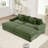 92 Inch Oversized Cloud Modular Sectional Couch With Soft Corduroy Fabric, Chaise, And 6 Throw Pillows For Comfortable Lounging In Living Rooms-327313741-327313742
