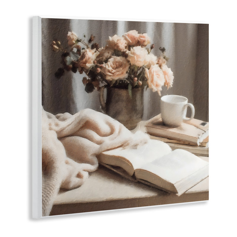 Plaque murale de journal floral Morning Coffee, design par Riley B