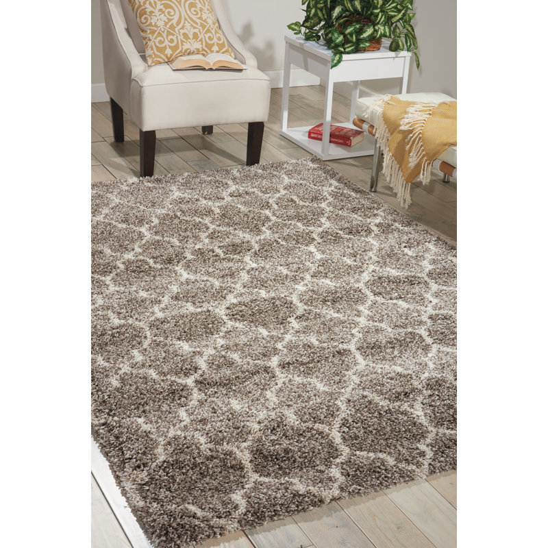 Patinkin Geometric Shag Area Rug, Rectangle 119 x 180cm