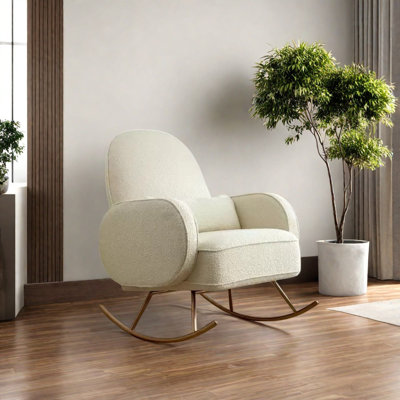 Chaise berçante ergonomique en pin