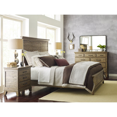 Camilly Solid Wood Panel Bed