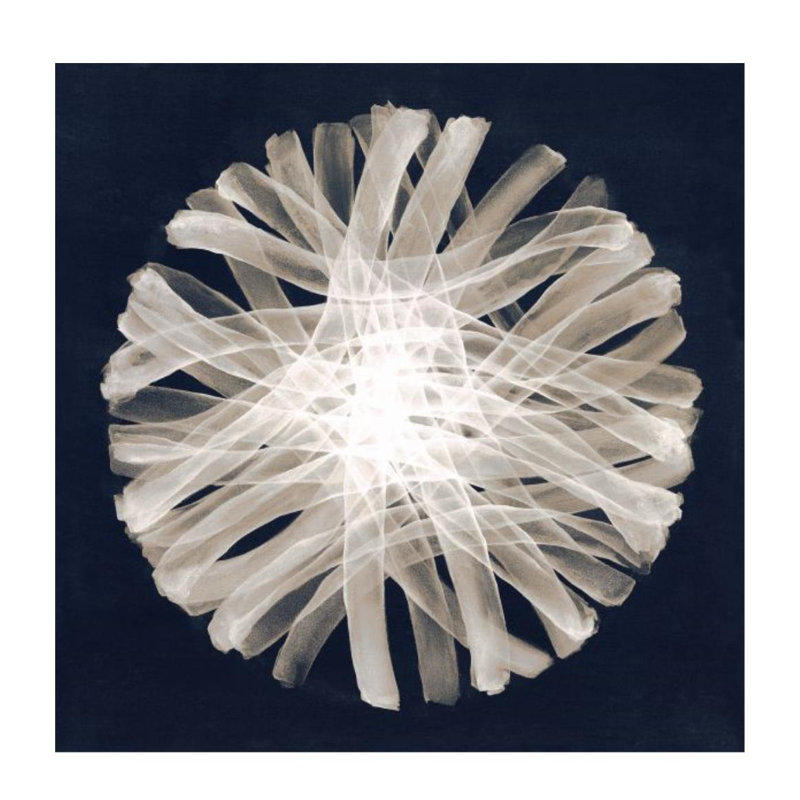 «Scent of Dandelion III» par Janice Sadler - Peinture, Extérieur, H 47 po x l 47 po x P 1,5 po