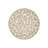 Beige Floral Patterned Round Woven Base Modern Decorative Carpet-869337414