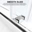 Porte de douche coulissante double sans cadre en chrome avec verre transparent 3/8 po Catalyst 67 po - 73 po x H 76 po -96391549-133866114