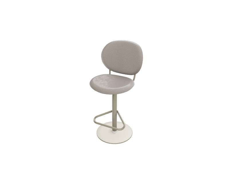 Inès Adjustable Stools, Matt Pearl Beige, Sand