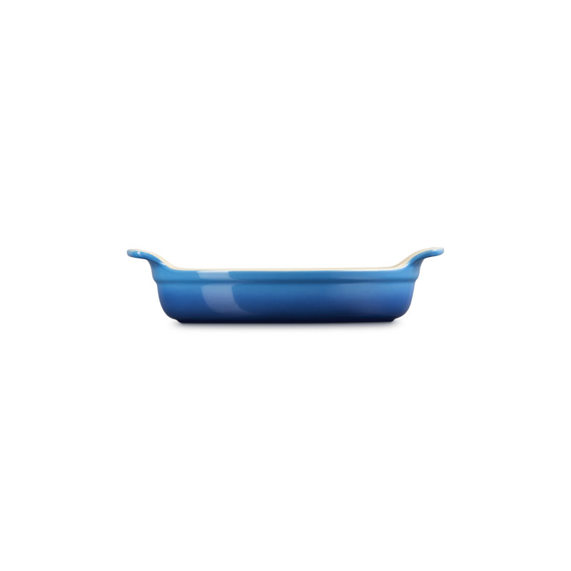 Le Creuset Stoneware Heritage Oval Au Gratin Dish, 1 Qt. (9.5"), Blue