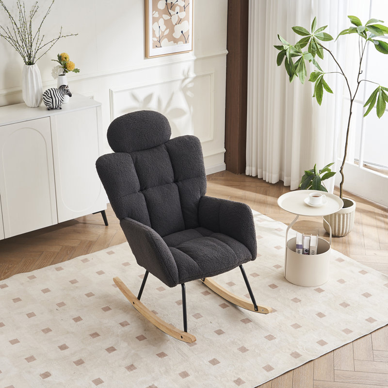 Rocking Chair, Dark Grey