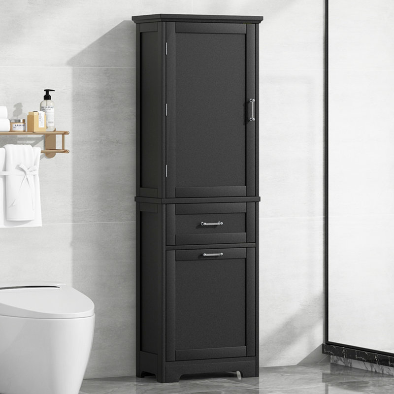 Rangement pour salle de bain Medra, Noir