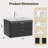 24 Inch Floating Bathroom Vanity With Sink, Bathroom Wall Cabinet With 2 Fluted Drawers & Metal Handle, Wall Mounted Cabinet For Bathrooms, Black-1398231699-1398231726