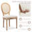 31.5" Tulip Round Dining Table And 2 Round-backed Dining Chairs Set-1792235670-1792235671