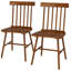 Chaises de cuisine confortables, chaises de cuisine en bois, ensemble de 2 chaises de salle à manger (seulement chaises)