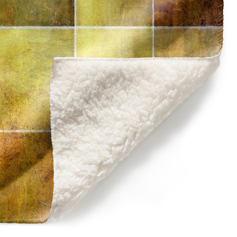 Couverture sherpa doux , 68 po x 80 po, Jaune