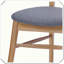 Chaise de salle à manger rembourrée 2 pièces Mid-Century-1318741565