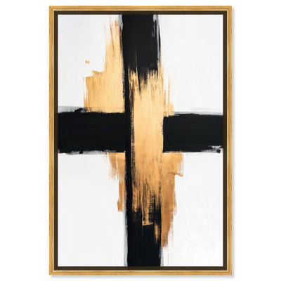 Glimmering Edges III Canvas Gold Leaf Wall Art by Art Remedy
