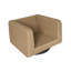 Chaise longue pivotante en osier Hodgeman