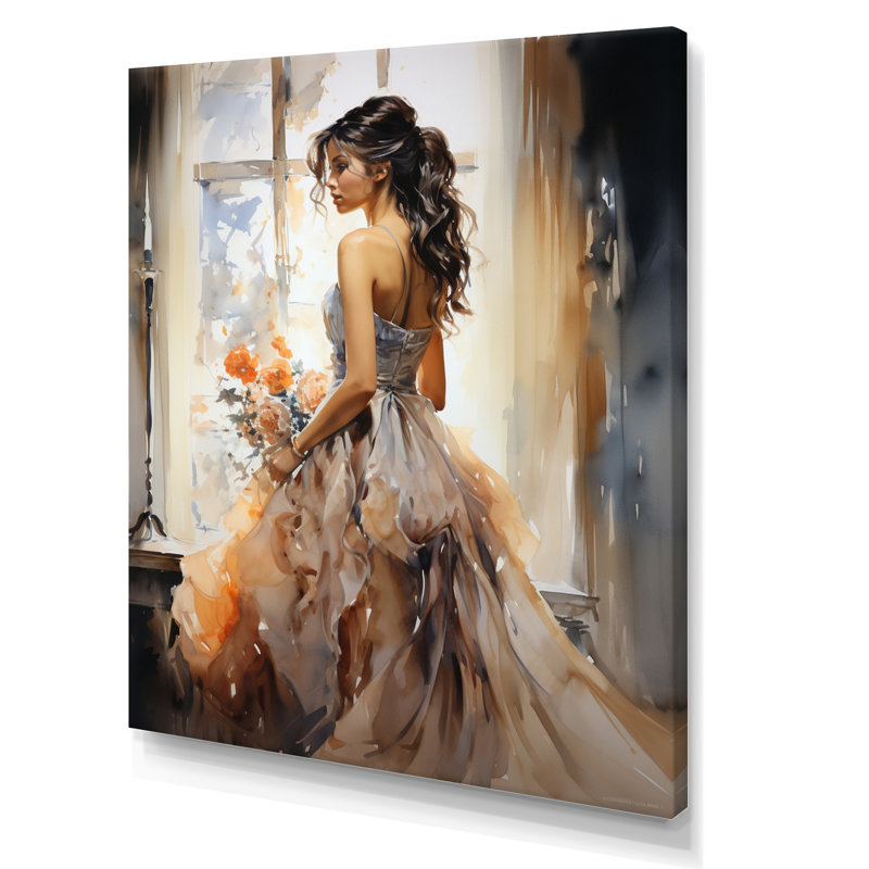«Ijnanya Fashion 1890S Belle Portrait I - Fashion», reproduction sur toile, H 20 po x l 12 po x P 1 po