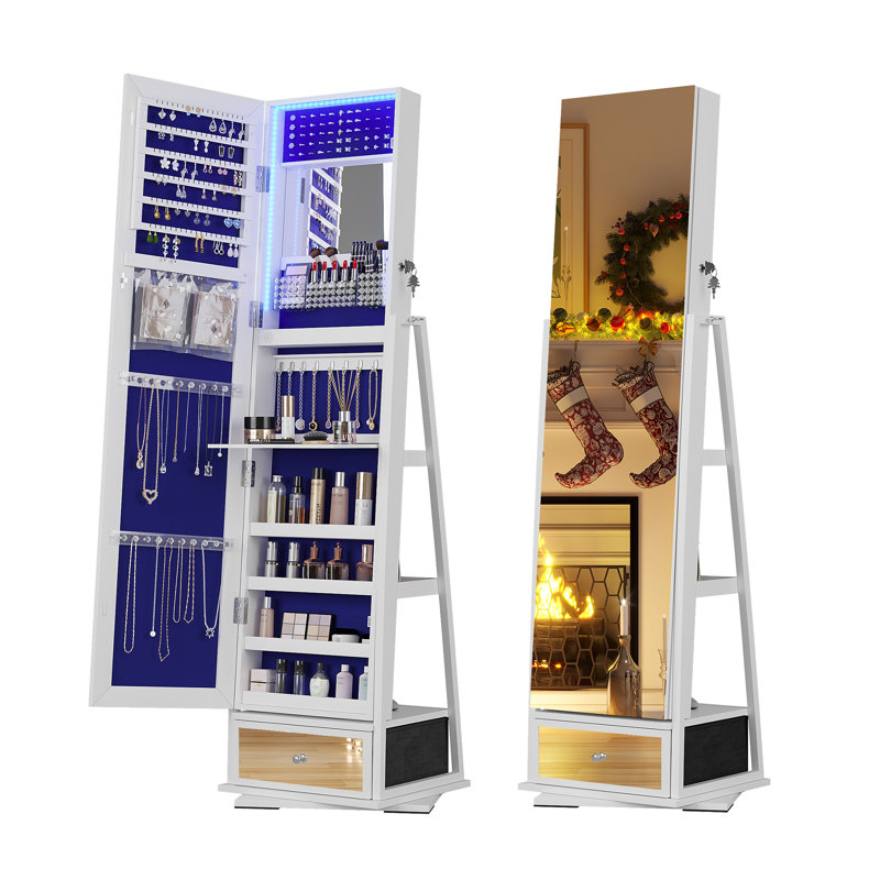Jewelry Armoire, White