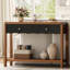 Canapé console Wave-Style avec tiroirs de rangement et tablette