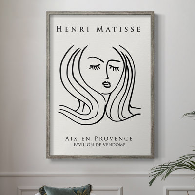 Matisse CXLVII, reproduction d'art encadrée - bois massif
