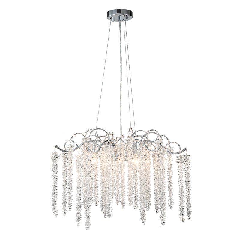 Lustre en cristal Glori, Chrome