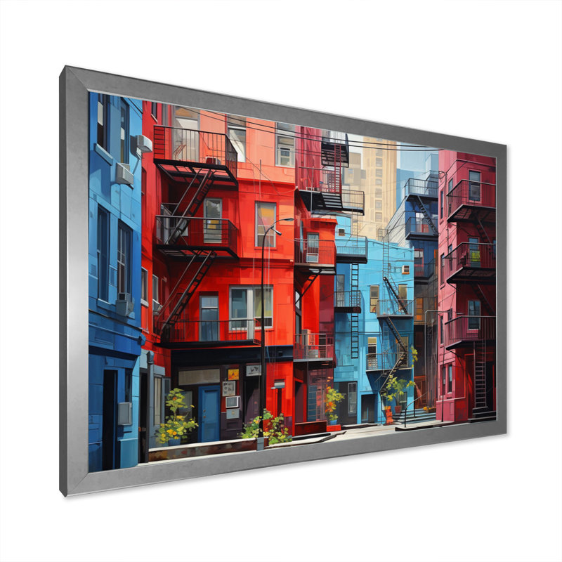 Canada Montreal Melody II - reproduction sur toile, H 16 po x l 32 po x P 1 po, Cadre simple argenté
